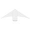 Ekena Millwork Bellingham Architectural Grade PVC Gable Bracket, 36"W x 12"H x 2"D x 6"F, 8/12 Pitch GBP036X12X0206BEL00 - alternate 4